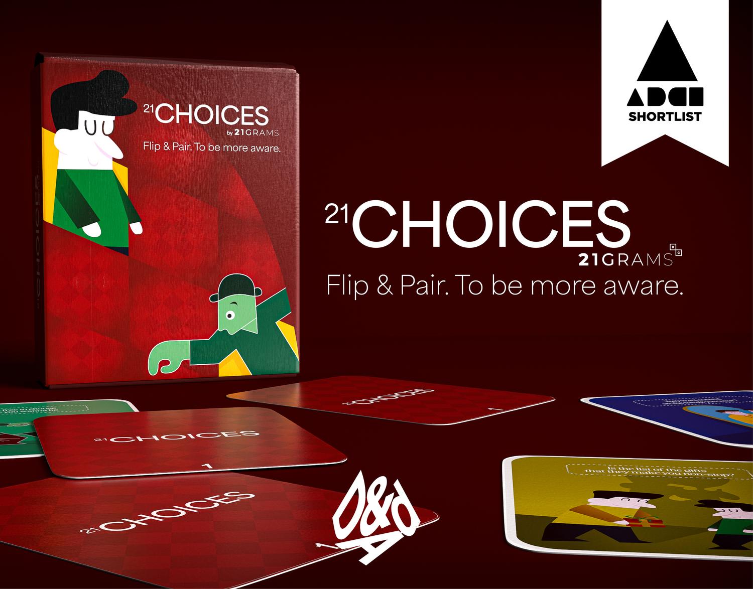 21CHOICES, gioco educativo ideato da 21GRAMS